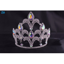 Stylish A Level AB Cristal tiara jóias de beleza para meninas aniversário